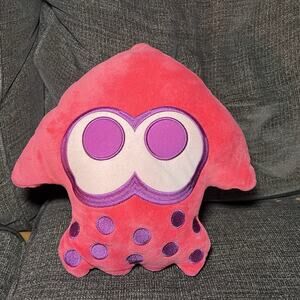 Splatoon 2 Pink Inkling Squid Cushion Pillow Transform Zipper 11" Plush